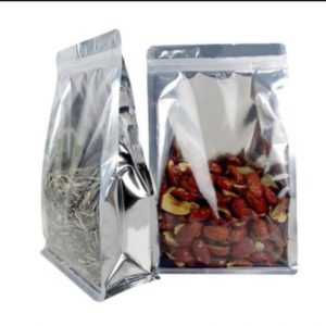 Silver Flat bottom (Gusset) Pouch (50pcs)