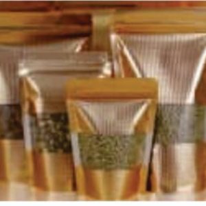 Gold Pouch With Window Pouch (50pcs)