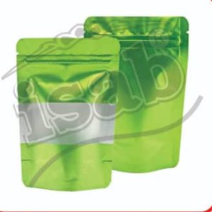 Green Stand Up Pouch With Window (50pcs)