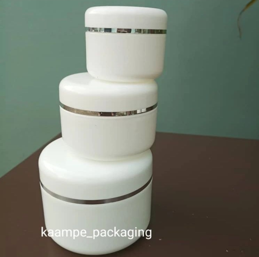 White Plastic Jars (12pcs)